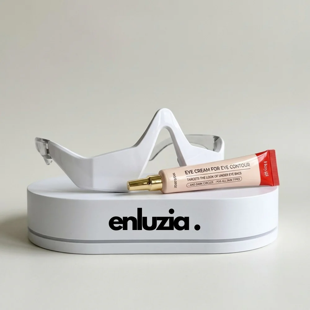 AuraEyes™ 2-en-1 : Thérapie par la lumière rouge + EMS pour estomper les poches sous les yeux